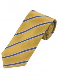 Lange Krawatte modernes Streifenmuster  gelb