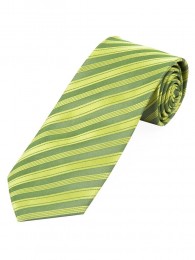 Lange Streifen-Krawatte hellgrün tannengrün