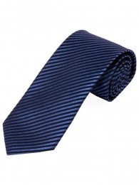 Lange Krawatte monochrom Linien-Struktur royalblau