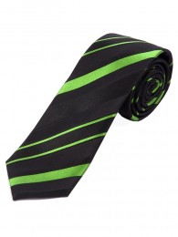 XXL Streifen-Krawatte tiefschwarz