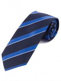 Optimale XXL Krawatte Streifendessin navyblau blau