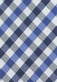 Krawatte filigranes Vichykaro navy blau
