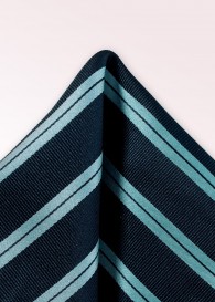 Kavaliertuch Streifendesign navyblau hellblau