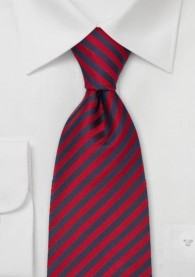 Business Krawatte nachtblau rot
