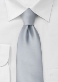 Krawatte für Kinder und Jugendliche in Silbergrau