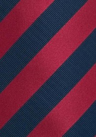 Krawatte gestreift rot navyblau