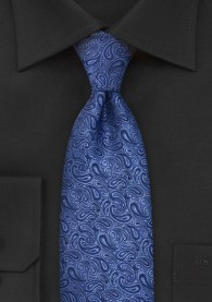 Krawatte Paisleys blau