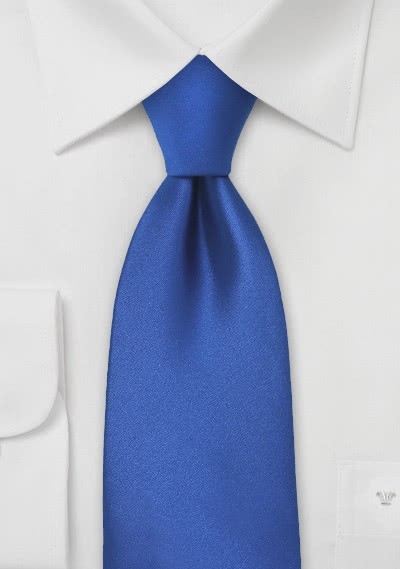 Krawatte königsblau einfarbig