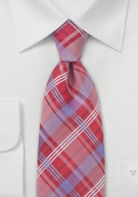 Krawatte Streifendesign rot blau