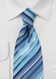 Krawatte blau und aqua mit modischem
