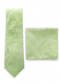 Set Krawatte und Einstecktuch Paisleymotiv