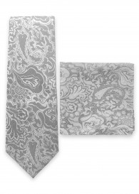 Kombination Krawatte und Ziertuch Paisley-Motiv...