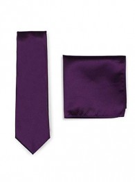 Set Krawatte Kavaliertuch purpur Struktur