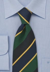 Atkinsons Krawatte Streifen in blau/schwarz/gelb
