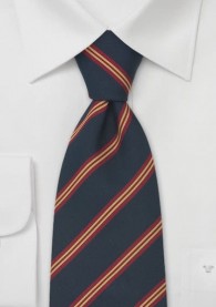 Clip-Krawatte peacoat-blau/rot/gold