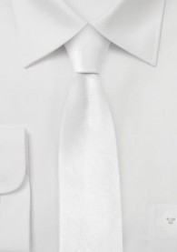 Moulins Mikrofaser Schmale Krawatte weiß