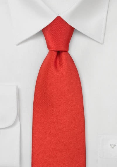 Unifarbene Krawatte hellrot
