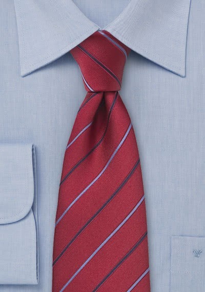 Krawatte rot gestreift