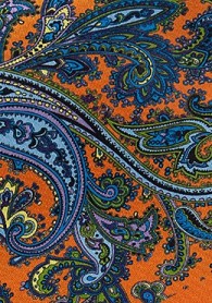Krawattenschal Paisley-Motiv orange