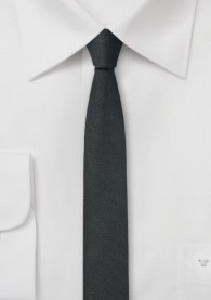Krawatte extra schlank tiefschwarz