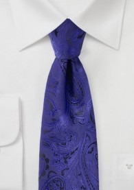 Krawatte Jungens Paisley-Motiv blau