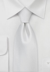 Krawatte perlweiß Luxus Überlänge