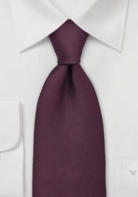 Krawatte bordeaux Luxus Ripsstruktur