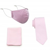 Masken-Set Baumwolle rosa