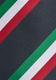 National-Herrenkrawatte Italien in Grün Weiß Rot
