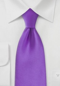 XL-Businesskrawatte einfarbig lila