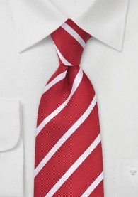 Krawatte rot Streifendessin