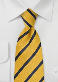 Krawatte Gelb Streifenmuster