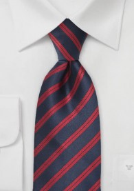 Krawatte rot dunkelblau italienisches