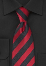 Krawatte Streifenmuster rot schwarz