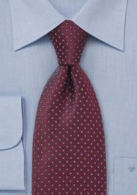 Krawatte Punkte-Muster weinrot