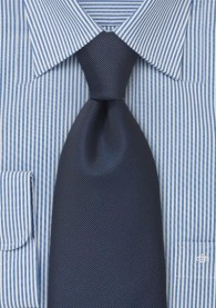 Krawatte gerippte Struktur navyblau