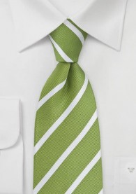 Krawatte Streifenstruktur filigran grasgrün