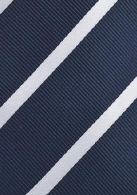 Krawatte Streifendessin zierlich nachtblau