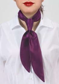 Krawatte für Damen violett monochrom