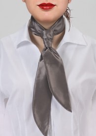 Krawatte für Damen capuccinobraun unifarben