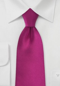 Krawatte monochrom magenta