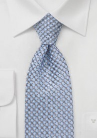 Krawatte Karo-Muster eisblau