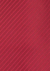 XXL-Krawatte in rot mit feinen Streifen