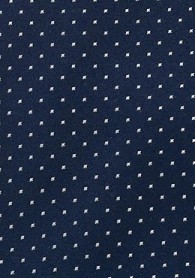 Krawatte Pünktchen-Dessin nachtblau