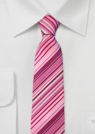 Krawatte Streifenstruktur pinkfarben