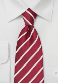 Krawatte Business-Streifendessin burgunderrot