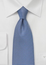 Krawatte Karo-Struktur königsblau