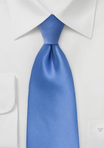 Krawatte unifarben blau