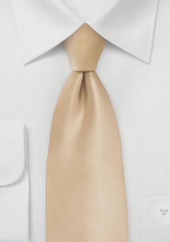 Krawatte einfarbig beige Krawatte einfarbig beige