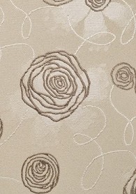 Krawatte Rosen-Muster sandfarben